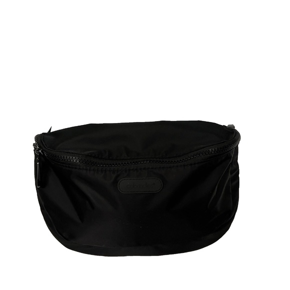 Caboodles Waist Bag Sling Fanny Pack Black Hiking Cycling Back Zippered Pocket - Picture 3 of 11